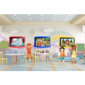  eFun Table Óvodai interaktív játékasztal 32" piros AKCIÓS BEMUTATÓDARAB