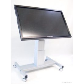  Állítható magasságú, vízszintesig dönthető guruló állvány LCD-khez
